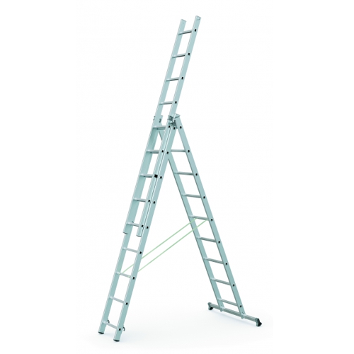Viacúčelový rebrík 3-dielny Profi 3 x 7 