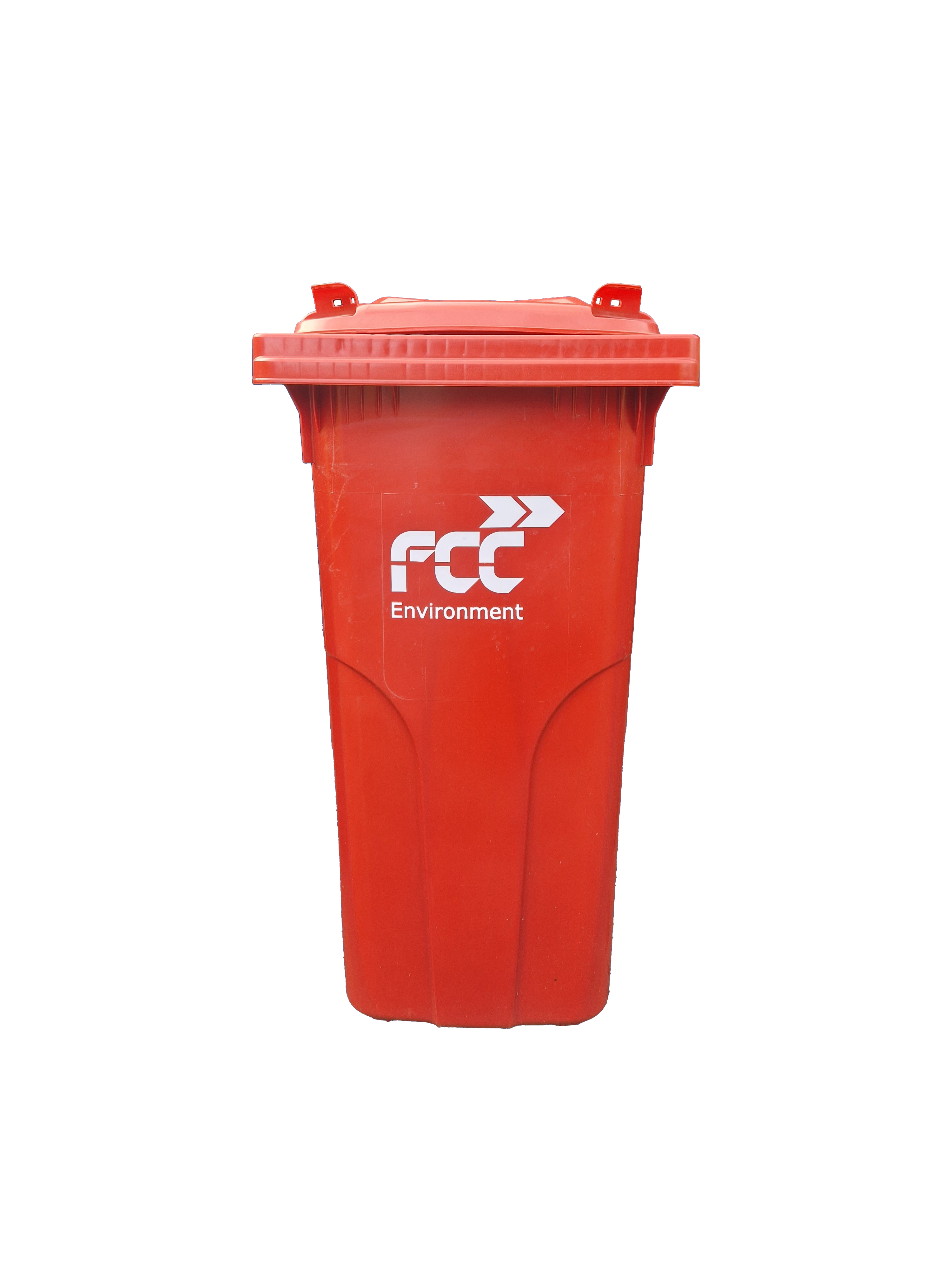 Plastová nádoba s logom - 120 l červená