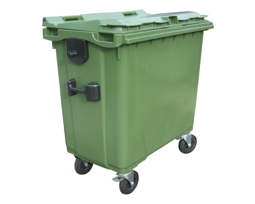 Plastový kontajner 660 l - zelený