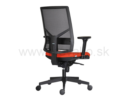 Kancelárska stolička s vysokým operadlom oranžová